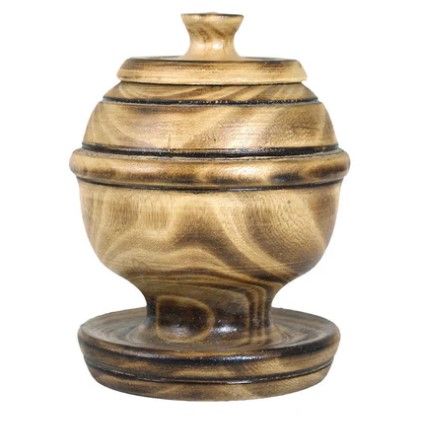 Rustic Wooden Sugar Bowl – Handcrafted Natural Wood Sugar dish Container with Lid for Kitchen & Dining