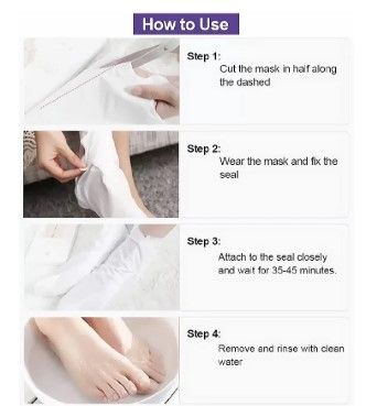 GuanJing Foot Skin Care Foot Mask Socks Peeling Remove Dead Skin Cells Moisturizing Exfoliating Foot Mask Exfoliating Gel Moisturizing For Women and Men 1 Pair Foot patch Footpatch