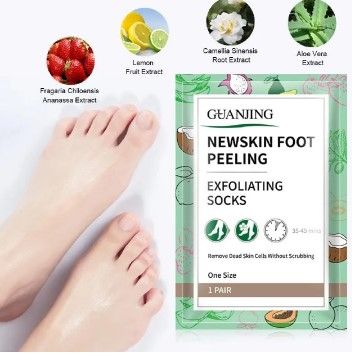 GuanJing Foot Skin Care Foot Mask Socks Peeling Remove Dead Skin Cells Moisturizing Exfoliating Foot Mask Exfoliating Gel Moisturizing For Women and Men 1 Pair Foot patch Footpatch