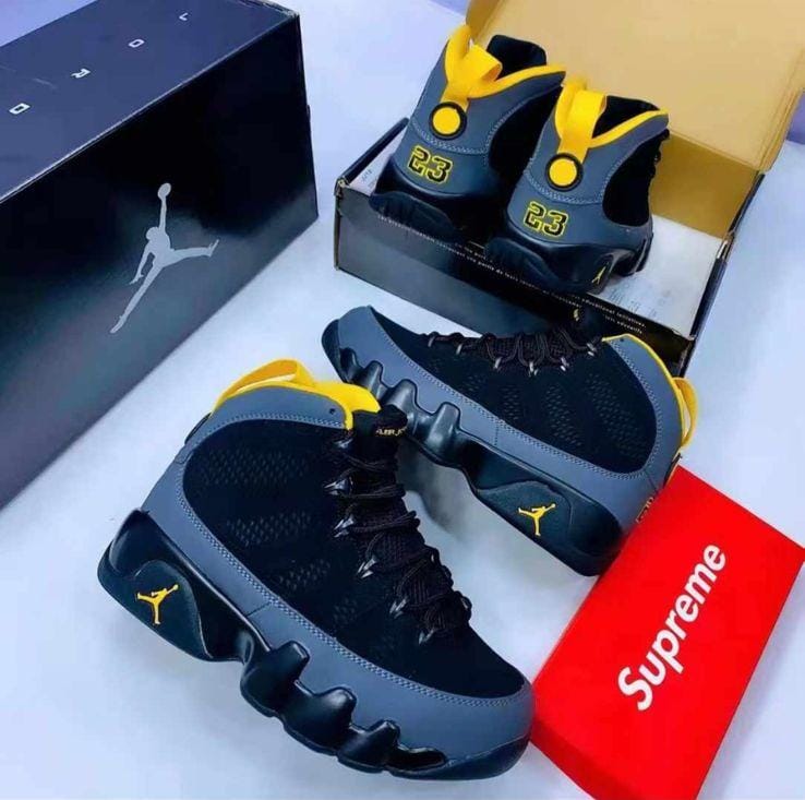 ⚡JORDAN 9 LATEST NEW ARRIVAL⚡⚡High quality breatherble MENS sneakers .The sneaker matches/fits all types of men either official or fashion wearing mens very cute and at normal fitting sizes ⚡