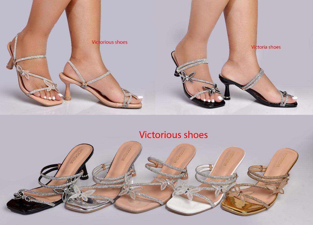 ⚡VICTORIOUS SHOES ⚡ORIGINAL OPEN HEELS🔥 High quality classic women/Girls open butterfly heels affordable open heels🥰 Mid elegant heels making them comfortable for walking in all places🥰very cute😘⚡