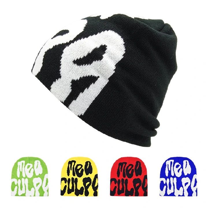 Society Classic New Knitting Beanies Hat Men Women Paragraph Quality Cap Mea Culpa Y2k Warm Fashion Hundred Take Cold Cap for Women Hats