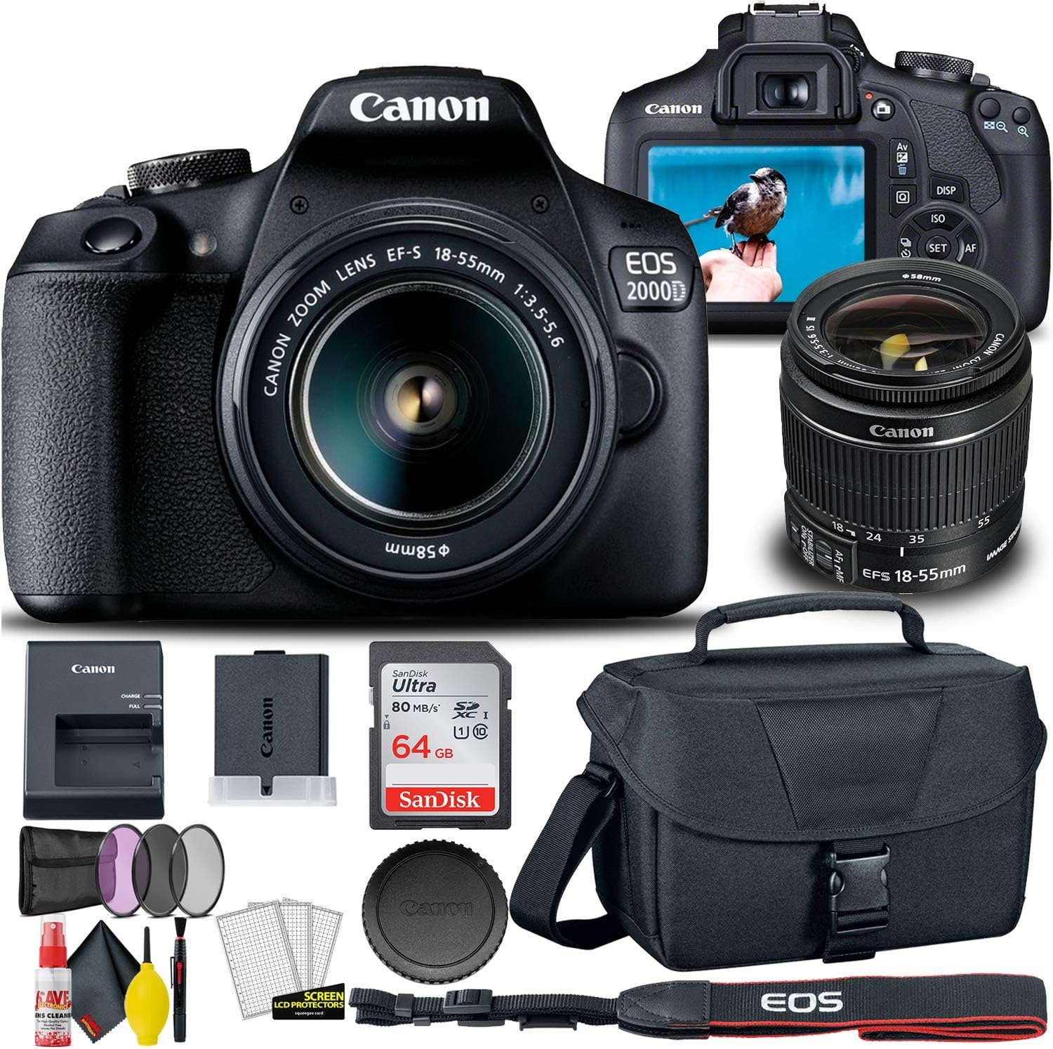 Canon EOS 2000D DSLR Camera – Pro Shots for Creators, Students & Explorers