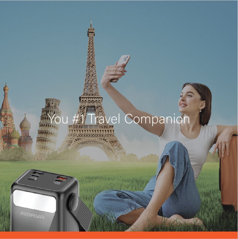 Amaya Upgrade  40000mAh Super Fast Charging Powerbank Large Capacity 100% Mark Capacity LED Digital Display Power bank TypeC Micro USB For all Phones Tablets