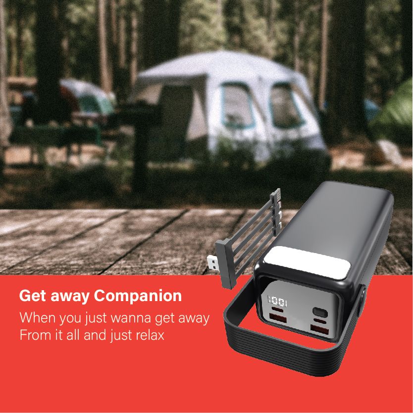 40000Mah Amaya Power Box For Smart phones Laptop Tablet Portable Battery Charger Mobile Phone Mobile 2.1A Power Bank tv earpods
