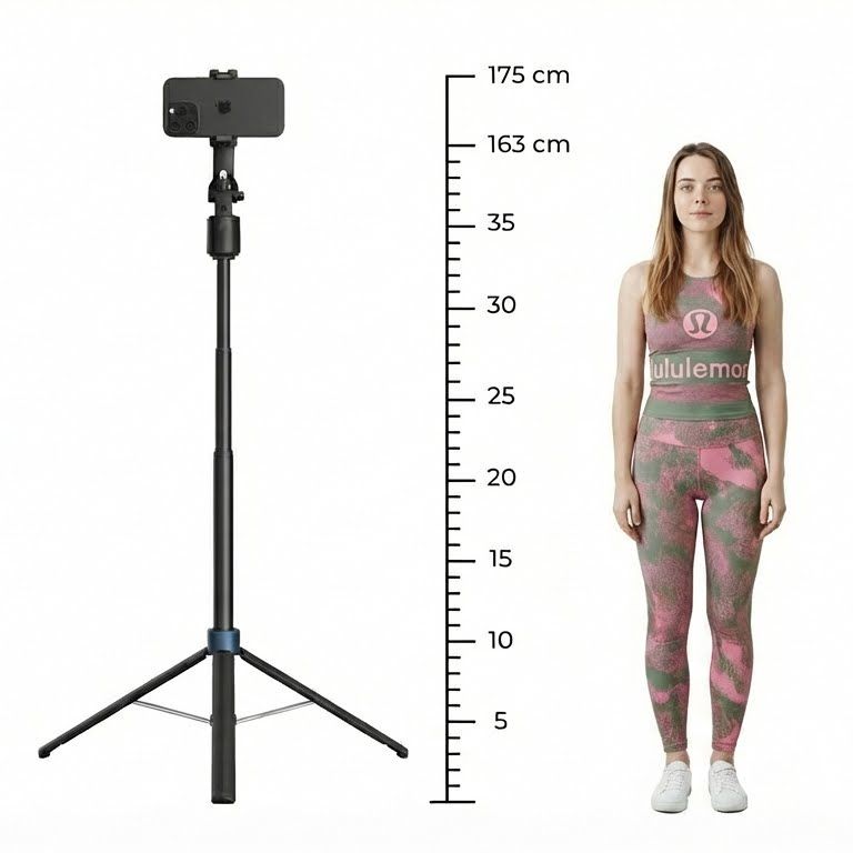 Auto Face Tracking Tripod with Light & Remote | 360° Rotating Tripod
Create hands-free, professional-looking Videos ,Q13