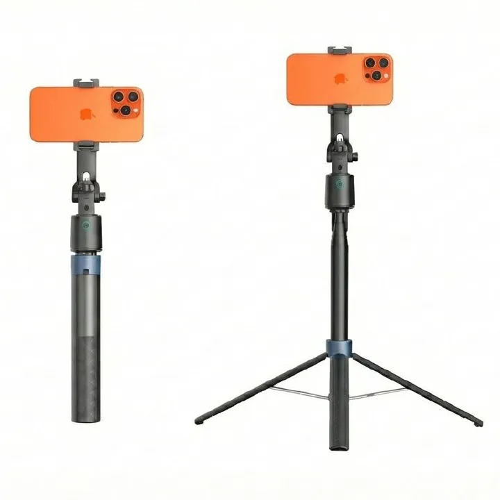 Auto Face Tracking Tripod with Light & Remote | 360° Rotating Tripod
Create hands-free, professional-looking Videos ,Q13