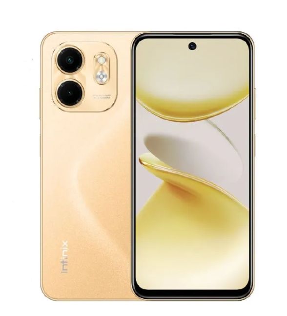 Infinix SMART 9 128GB + 8(4+4)GB 6.7" Display Dual SIM 4G Network 5000mAh Battery With Type-C Charging 13MP Dual Camera G81 Fingerprint Lock Android 14 Smart Phones