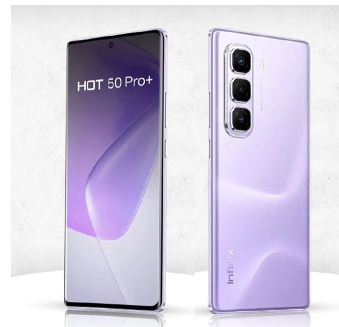 Infinix Hot 50 Pro Plus 256GB+16(8+8)GB 6.7" 3D-Curved AMOLED 120Hz Screen Phone 5000mAh With 33W Type-C 50MP Camera MTK Helio G100 Fingerprint Lock Infinix Hot 50 Pro+ Smart Phone