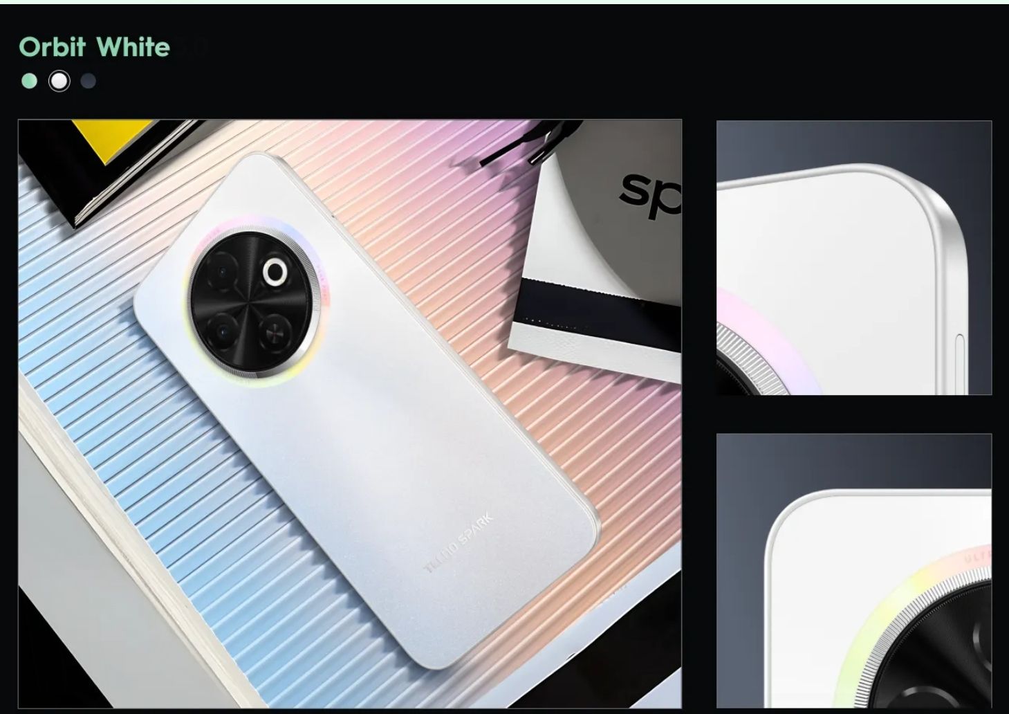 Tecno Spark 30C 128GB +8(4+4)GB 120Hz 6.6" Display Dynamic Port 50MP IP54 Dust/Water Dual Speakers 7.8mm Ultra Slim 5000mAh 18W Type-C Dual SIM 4G Smart Phones Side Fingerprint phone