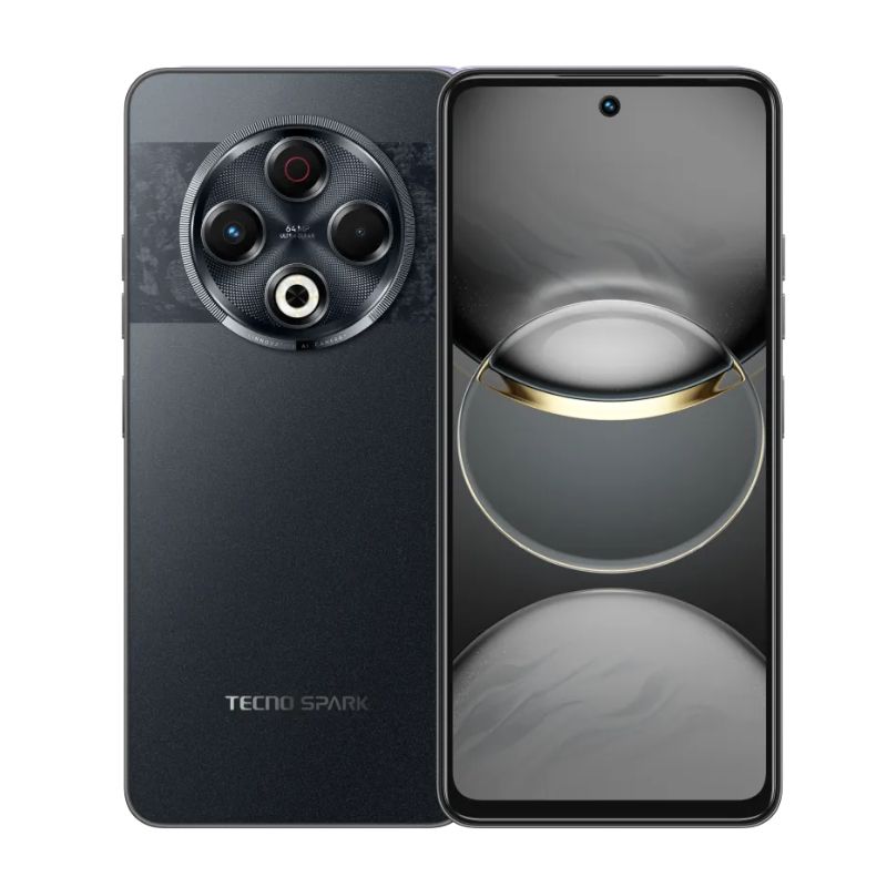 Tecno Spark 30 128GB +8GB 120Hz 6.78" Display Dynamic Port 64MP IP64 Dust/Water Dual Speakers 7.8mm Ultra Slim 5000mAh 18W Type-C Dual SIM 4G Smart Phones Side Fingerprint phone