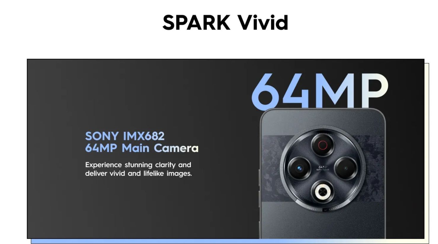 Tecno Spark 30 128GB +8GB 120Hz 6.78" Display Dynamic Port 64MP IP64 Dust/Water Dual Speakers 7.8mm Ultra Slim 5000mAh 18W Type-C Dual SIM 4G Smart Phones Side Fingerprint phone