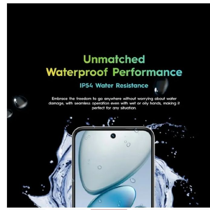 TECNO POP 9 64GB + 6(3+3)GB 4.5G Fast Network 6.6" 120Hz Hole Screen Dual Speakers IP54 Waterproof 13MP 5000mAh Type-C Android 14 Dual SIM Smart Phones Side Fingerprint Unlock phone
