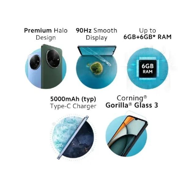 XIAOMI Redmi A3X 64GB+4GB RAM 4G Network 6.71'' 5000mAh Battery 8MP AI Camera 10W Fast Charging Fingerprint Sensor Android 14 Smart Phones