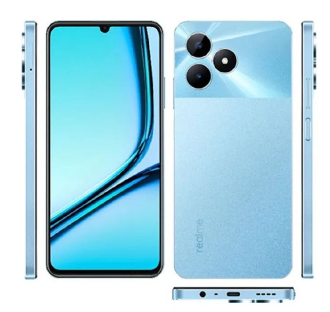 Brand New Realme Note 50 128GB ROM + 8(4+4)GB RAM 90Hz 6.74" 5000mAh 13MP Al Camera Unisoc Tiger T612 Type-C 3-Card Slot Smart Phones Side Fingerprint phone