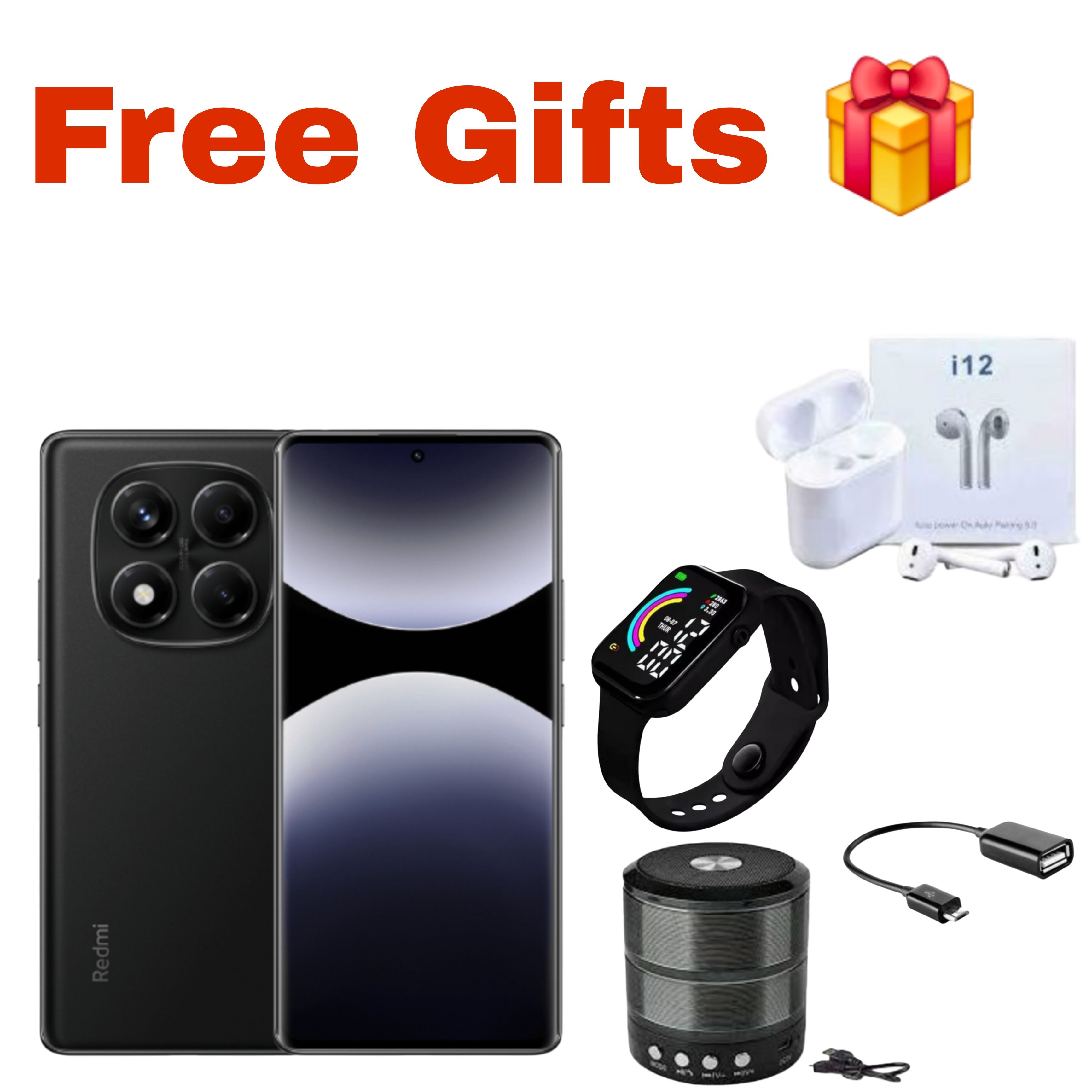 [Black Friday Offer] XIAOMI Redmi Note 14 Pro 8GB+256GB 6.67" 120Hz AMOLED Display 200MP Camera IP64 Dust and Splash Resistant 5500mAh Battery Under-display Fingerprint 45W Fast Charging Smart Phones