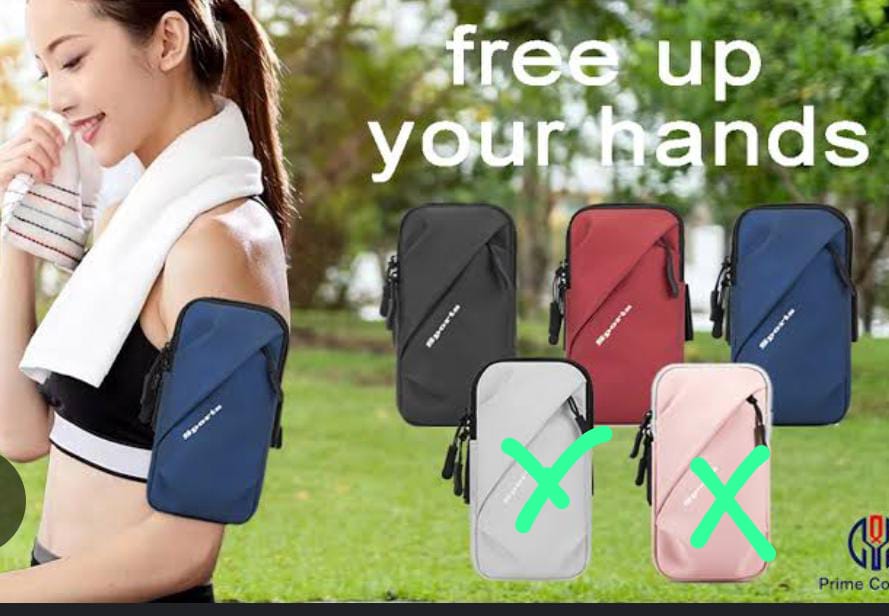 Cell Phone Holder, Small Crossbody Shoulder Holsters Bag with Arm Band, Fits iPhone and Android, Use for Running, Walking, Hiking & Biking