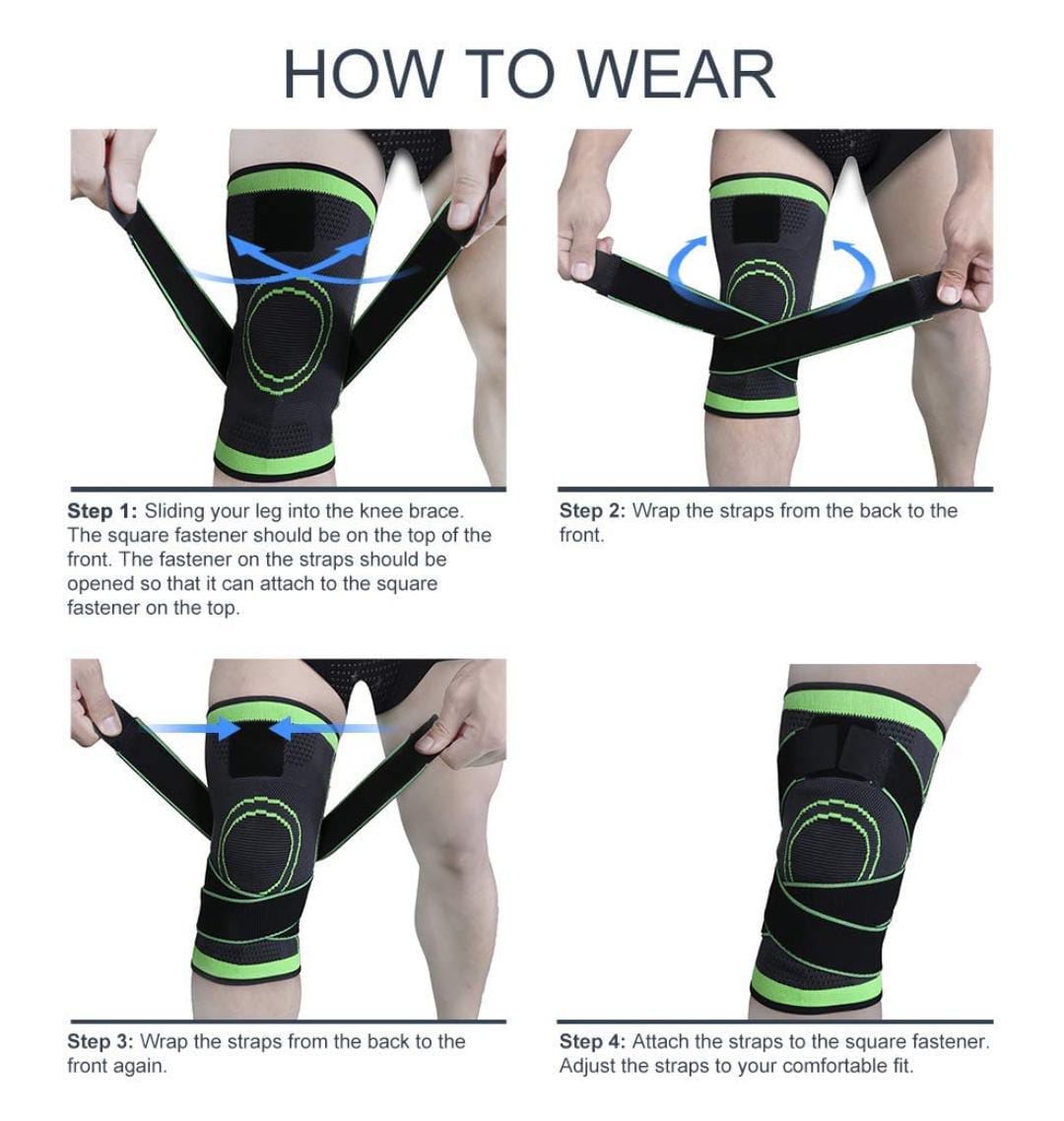 Compression Knee Sleeve with Adjustable Strap for Pain Relief, Meniscus Tear, Arthritis, ACL, MCL, Quick Recovery - Knee Support for Running, Basketball, Crossfit