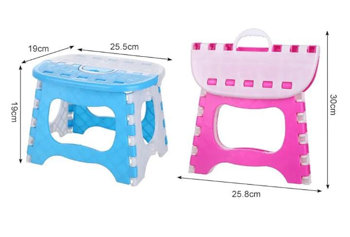 Kids mini Foldable Stool .The small step stool folds easily fold flat and is very compact when folded, saving over the closet space. Store it almost anywhere. Fold or unfold with just one gesture.