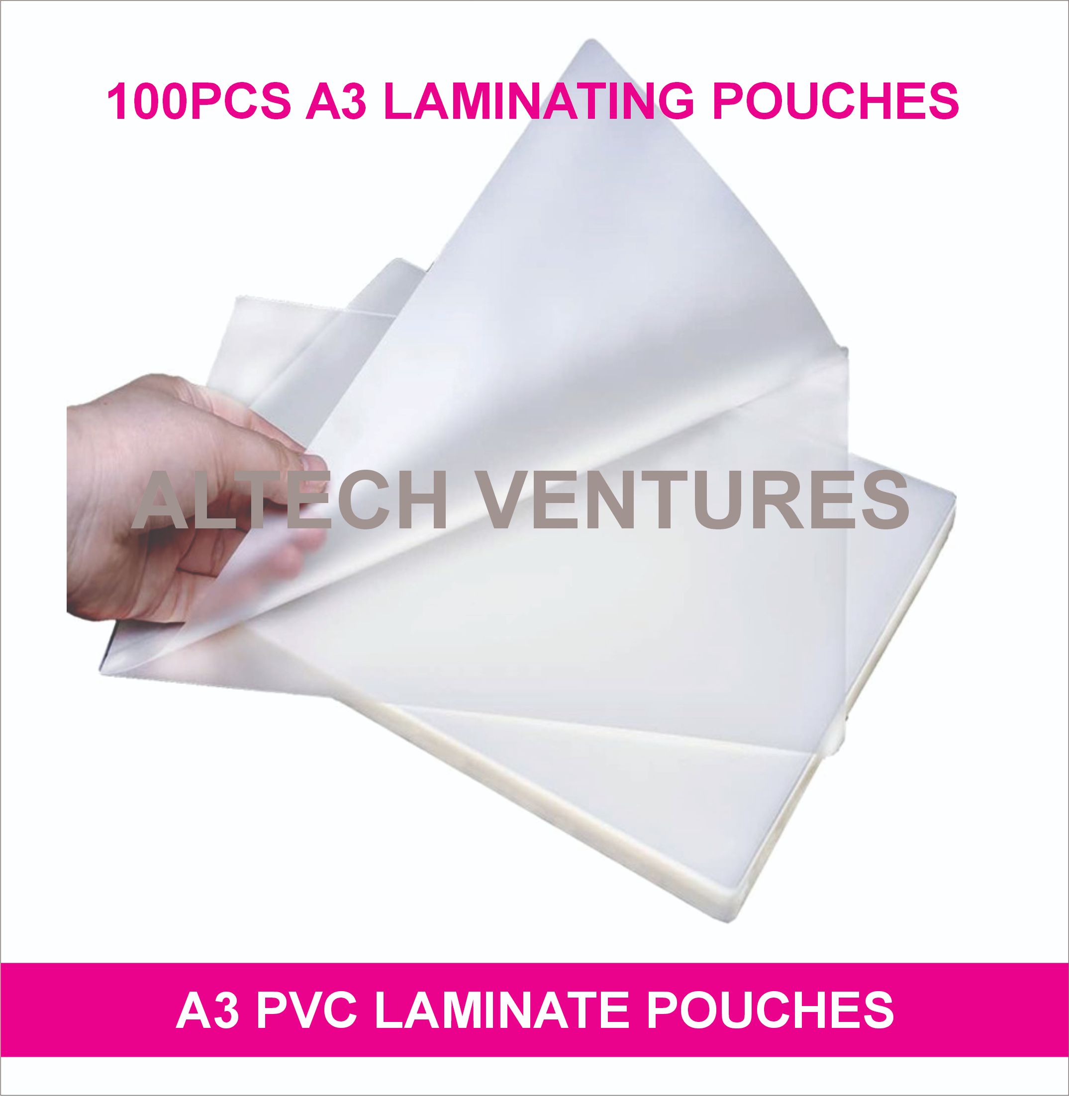 Premium A3 laminating pouches for large-format documents, posters, charts, and displays—strong seal, high clarity, and durable protection.