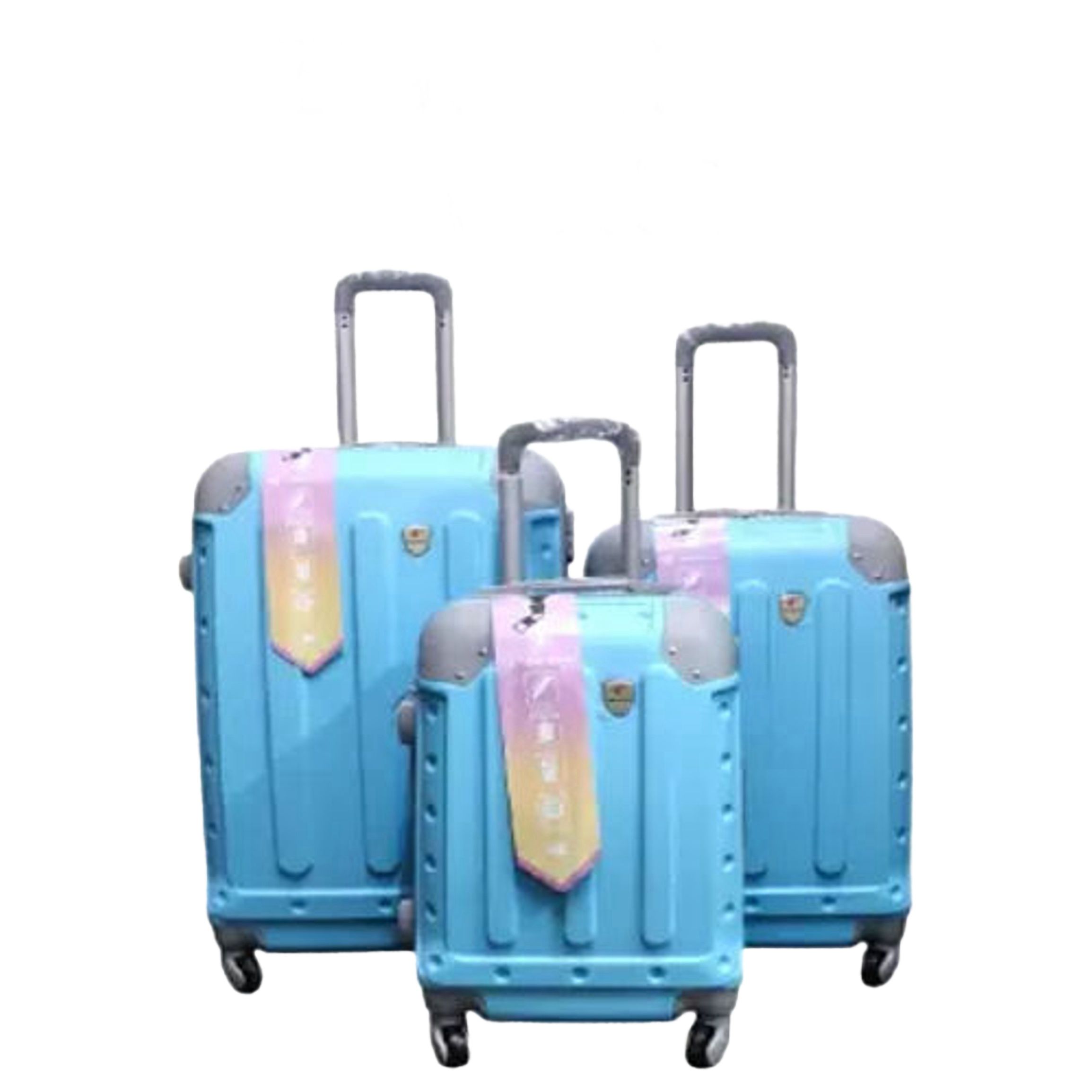 3in1 Fashion 3 Pieces PVC High Quality Travel Suitcase Travel Bag Travel Briefcase With Wheel🍂✔️✔️TRAVEL IN STYLE🍒🍂💦Its lightweight yet sturdy build ensures protection for your belongings, while t