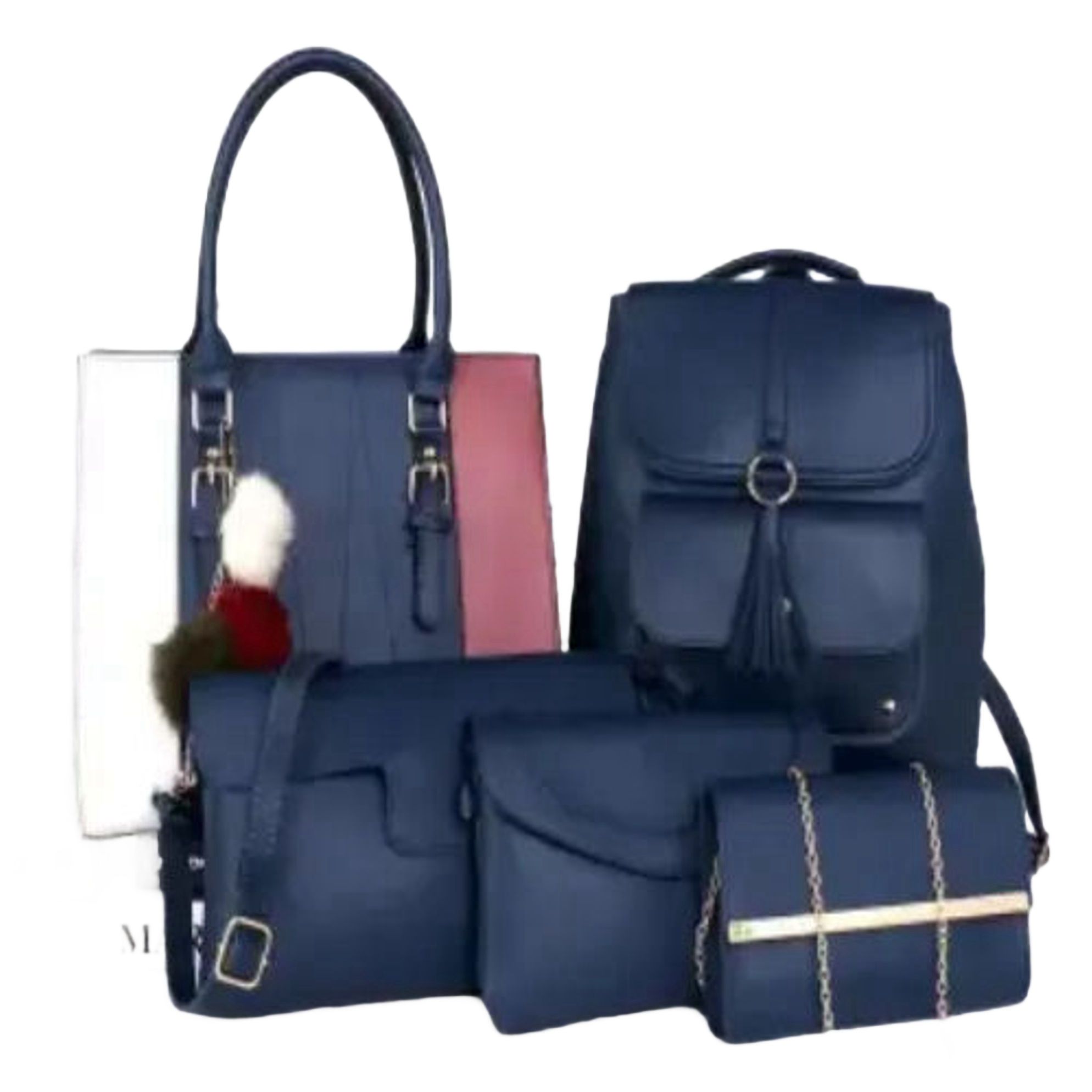 5 in 1 Calssy ladies hand bags with Back pack and sling bag fashion women bags Suitable for dailyr,of course,shopping,parties,dating.Large capacity handbag,travel is also a good idea