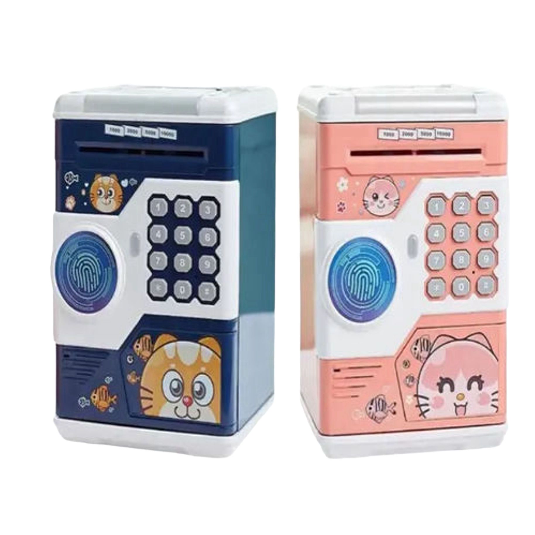 Mini Piggy Bank Safe Box Money Coin ATM Bank Toy Kids Gift Money Box Digital Saving Boxes Bank Password Protection Automatic Saving Bank very sturdy and durable non-toxic and safe to children