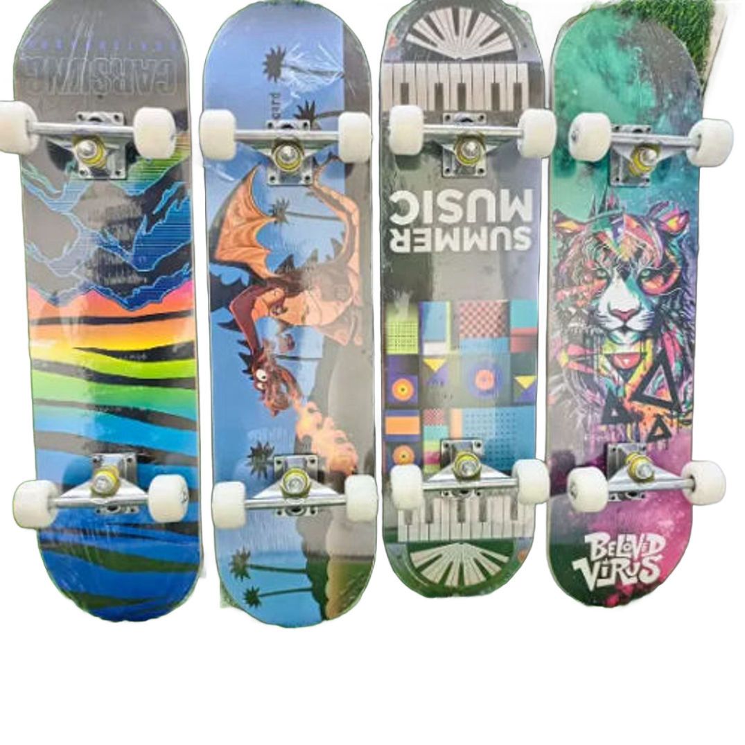 High Quality Adults Skateboard With Rubber Wheel Affordable complete skatebooard for both beginners and advanced ridersHigh-rebound