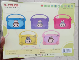 (SIMCARD SLOT)S Color S Kids6 Max Kid's Smart Tablet 7" 256GB+6GB RAM 13+13MP Camera Sim Support 5G Wifi Octa Core Processor 5500mAh