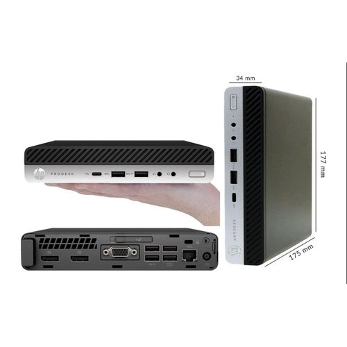 HP Elitedesk 800 G3 Mini PC Intel i5-6500T 2.5GHz 8GB Ram 256GB SSD windows 11 pro installed plus FREE WIRELESS MOUSE