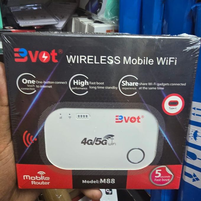 Bvot M88 Wireless Mobile Router – Super-Fast 4G/5G WiFi, Easy One-Touch Setup, Long Standby Time