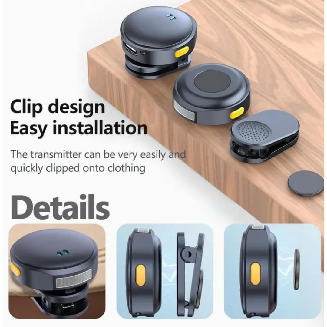 Dual Wireless Microphones for  Type C Phones