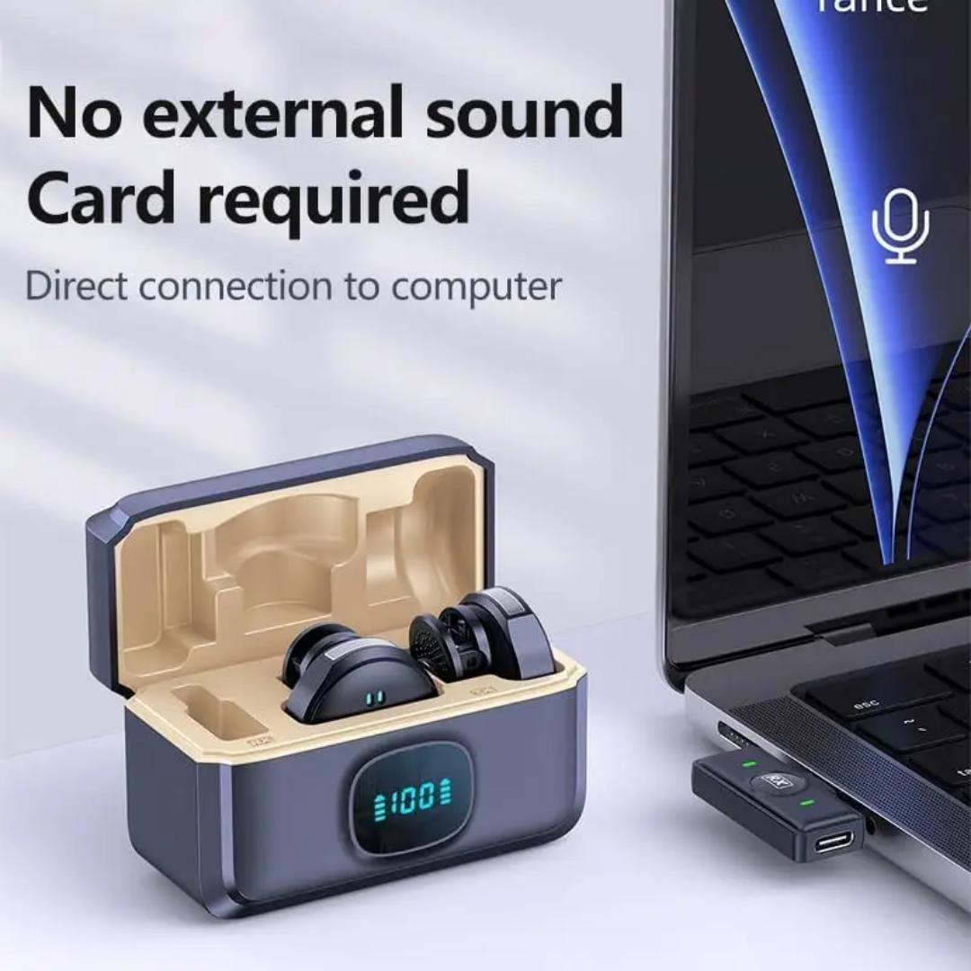 Dual Wireless Microphones for  Type C Phones