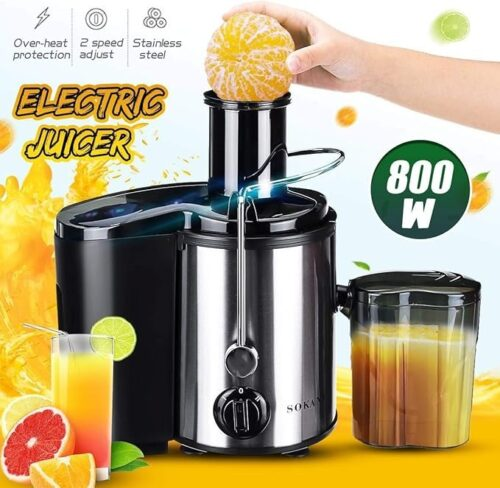 {CLEARANCE OFFER} Sokany or Silver Crest Heavy Duty Pure Juice Extractor-Stainless Juicer/ Blender