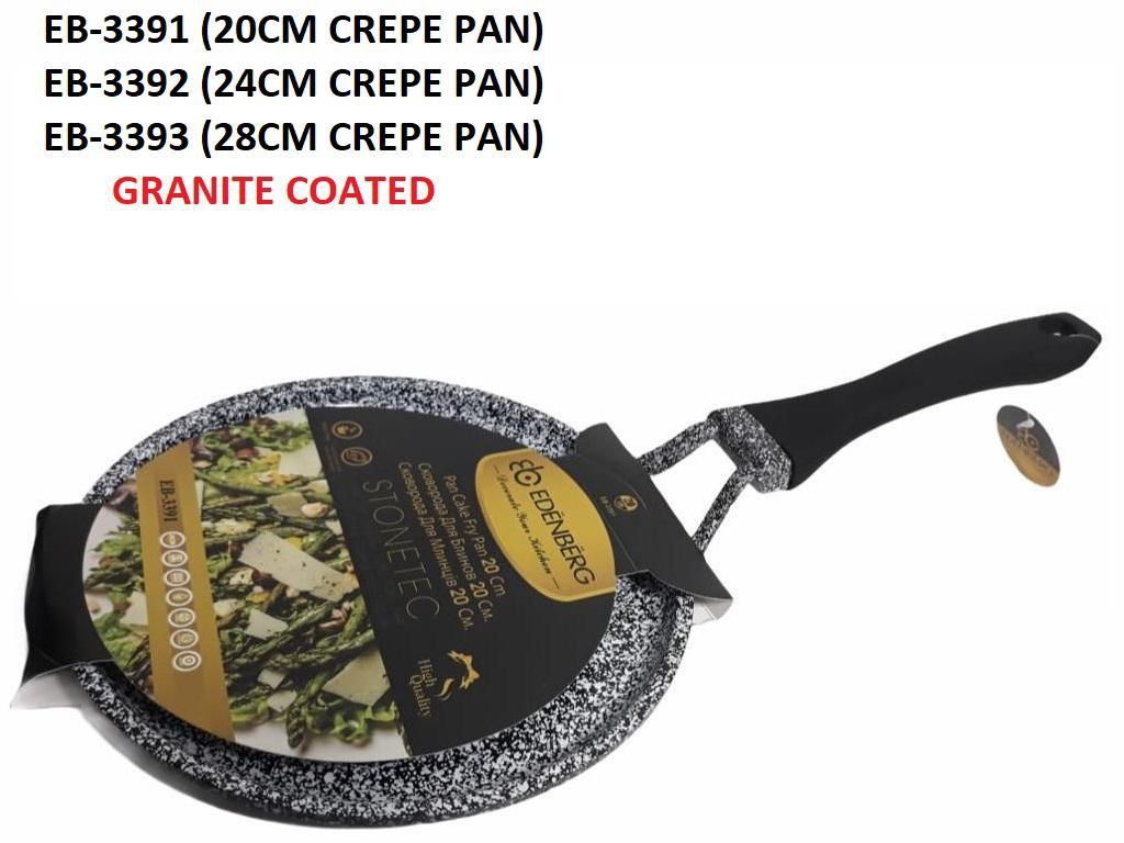 Chapati / Crepes / Pancake pan 28cm Edenberg EB-3393 Pancake pan with non-stick granite coating
