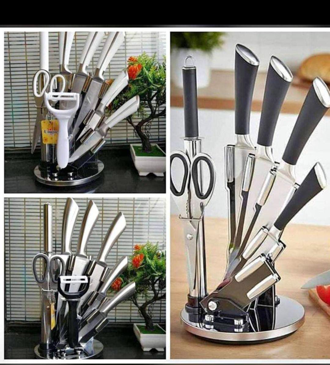 Unique Stainless Steel knife 9pcs Set