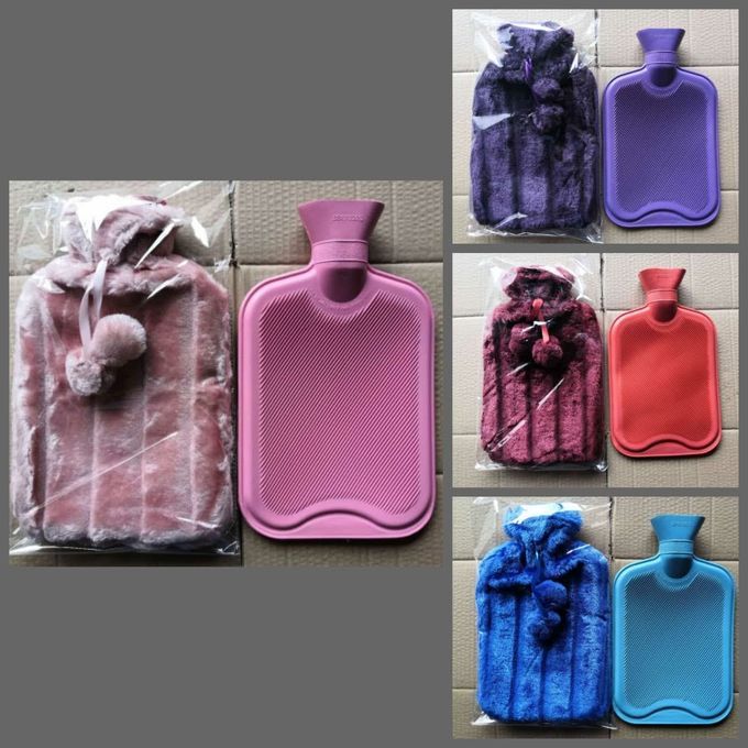 Living & Co Hot Water Bottle With Fleece Cover -2L.