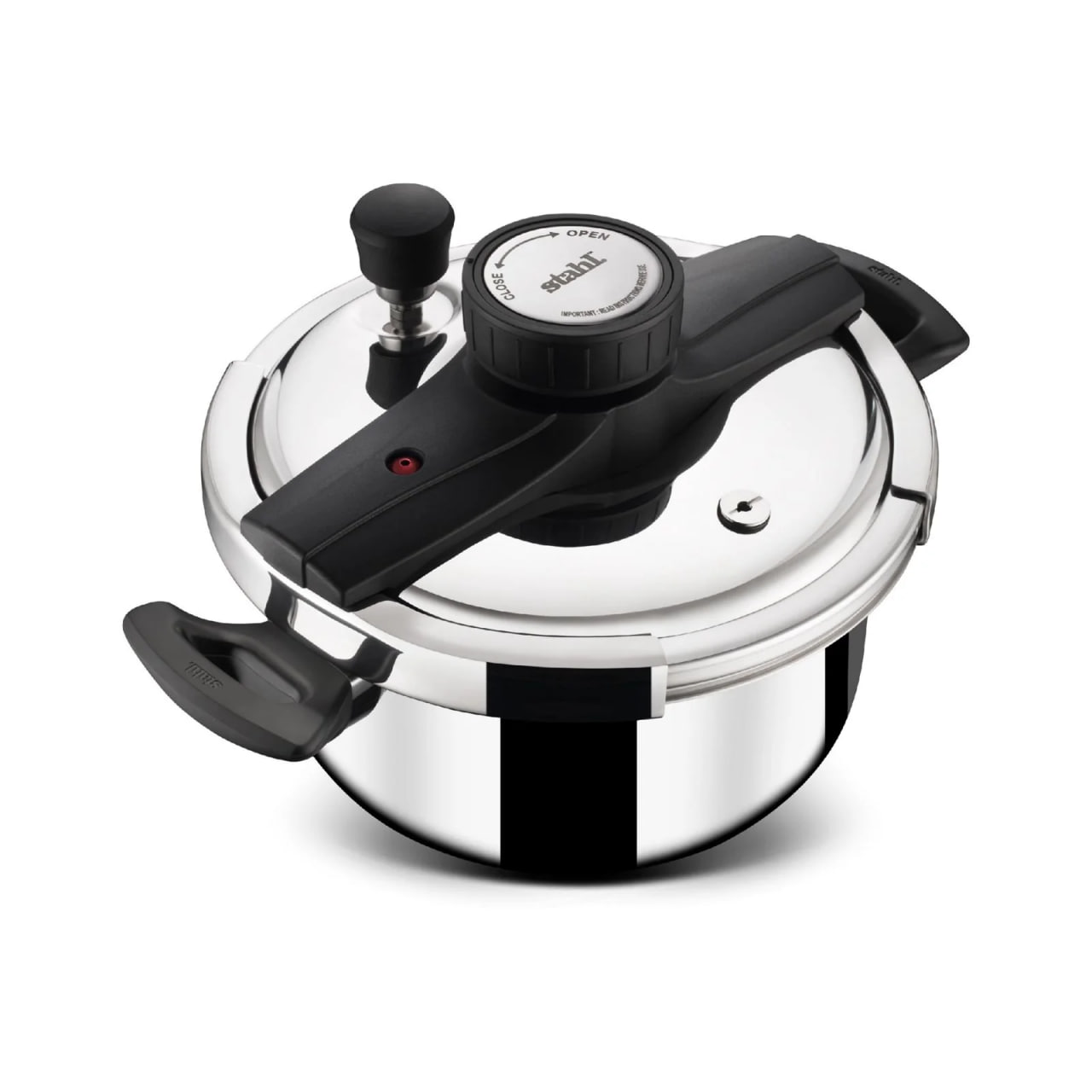 5.0 Ltr Versatile stainless Steel pressure Cooker ( Stahl ) with 5 Years Warranty