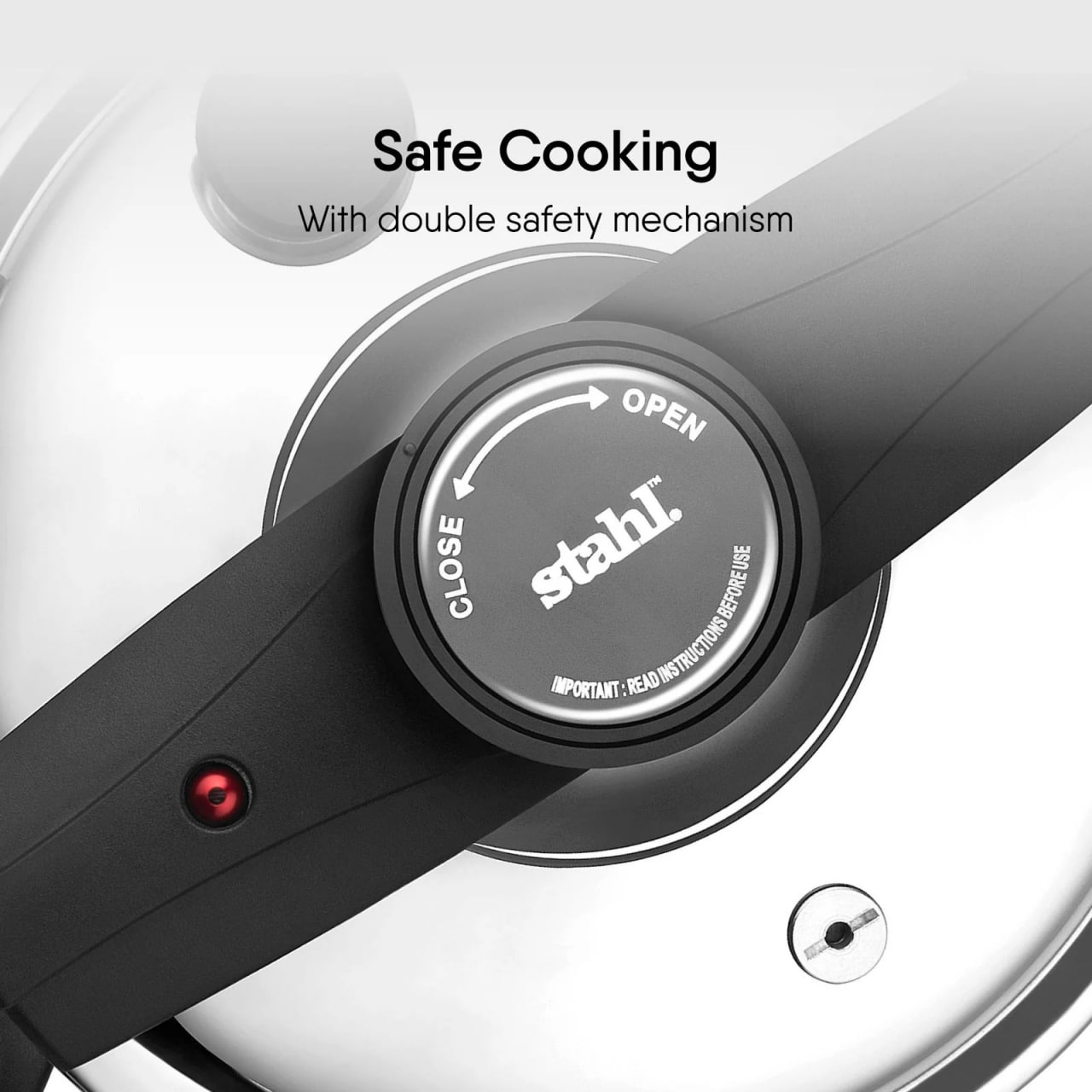 5.0 Ltr Versatile stainless Steel pressure Cooker ( Stahl ) with 5 Years Warranty