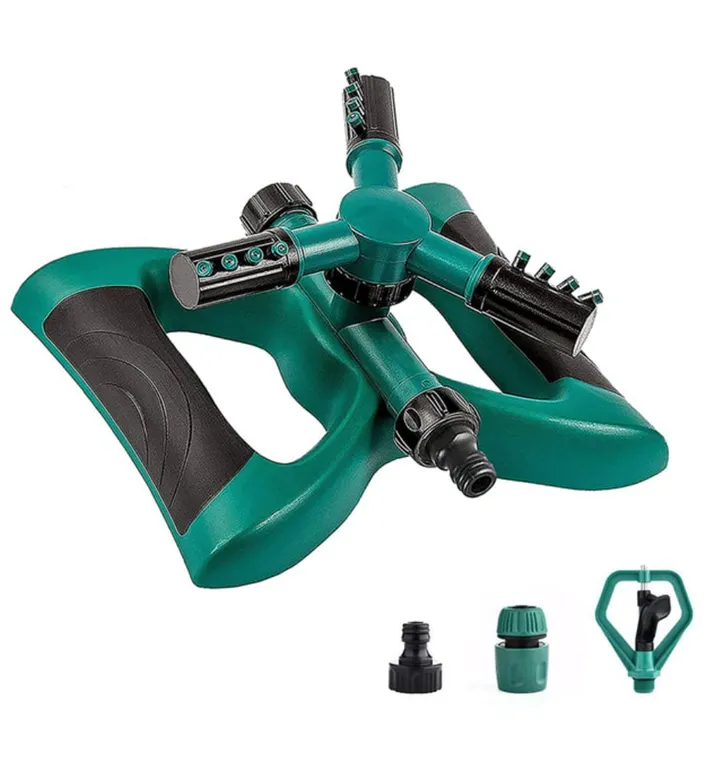 2 in1 Garden sprinkler 2 interchangeable head 3 arm sprinkler &1 wing rotate sprinkler.