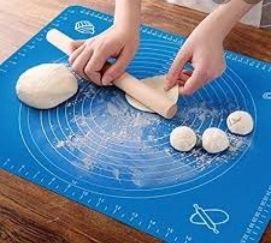 Silicon Non-Stick Kneading Dough Mat With Pre-marked Circles