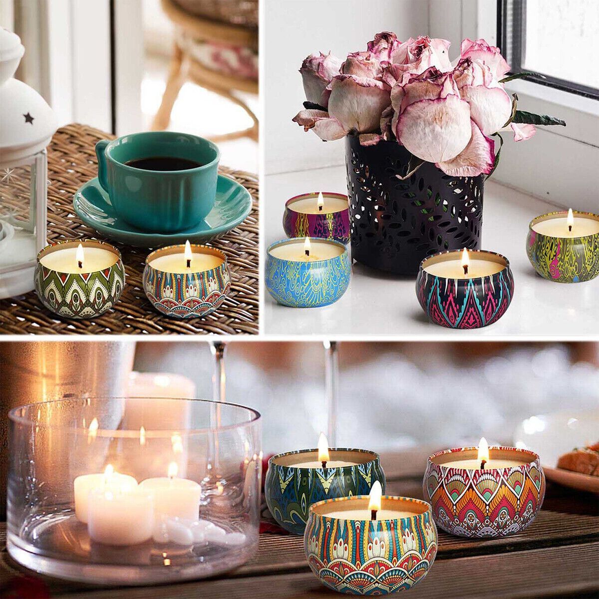 Scented Candles Gifts Set for Women, Candles for Home, Aromatherapy Stress Relief Candles, Birthday Gifts for Women, Decor Candles
