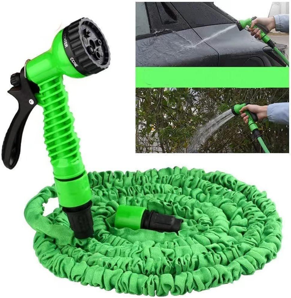 Multi-purpose Car Wash Water Gun Garden, Magic Telescopic, Stretchable, 3 Times Stretchable, Hose, Hose, Water Gun Magic Water Gun, 7 Patterns of Sprinkling, Lightweight, For Gardening, Car Washing,