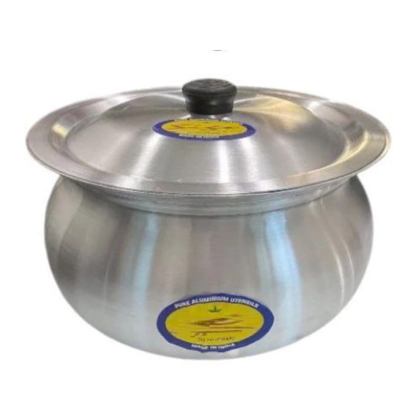 Aluminum Handi Cooking Pot with Lid 30 cm