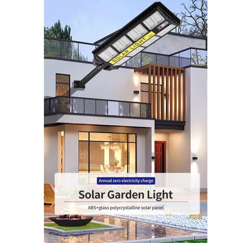 Solar Street Lights with Motion Sensor + Installation Pole