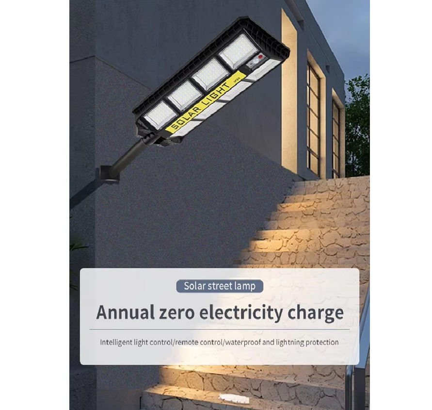 Solar Street Lights with Motion Sensor + Installation Pole