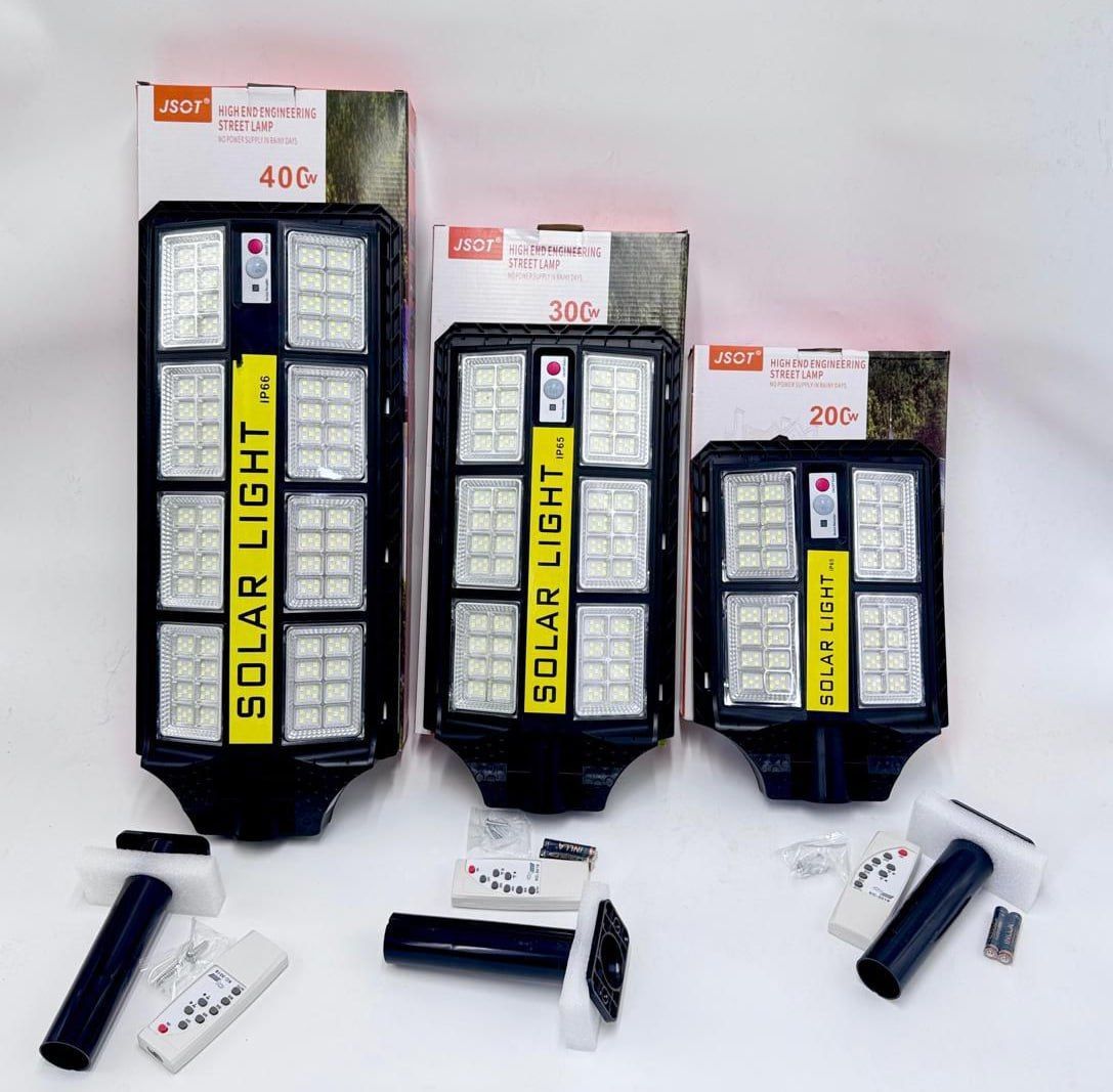 Solar Street Lights with Motion Sensor + Installation Pole