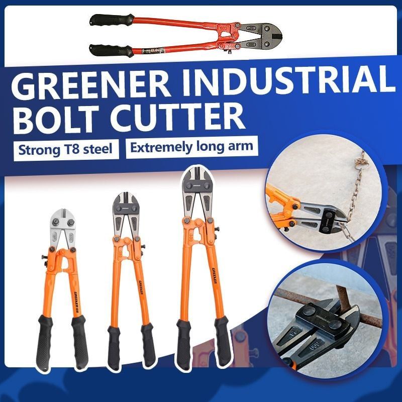 Industrial Bolt Cutter | Heavy Duty Chain Cutter Tool | Lock Cutter | Chain Link Fence Cutter | Wire Cutter - Yellow/Red