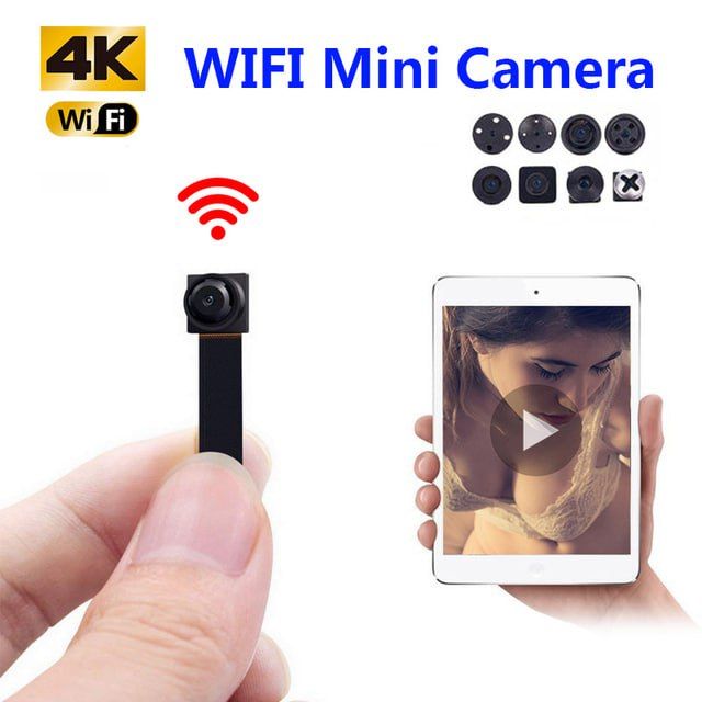 HD 4K Diy Portable Wifi IP Mini Camera P2p Wireless Micro Webcam Camcorder Video Recorder Support Remote View Hidden TF Card