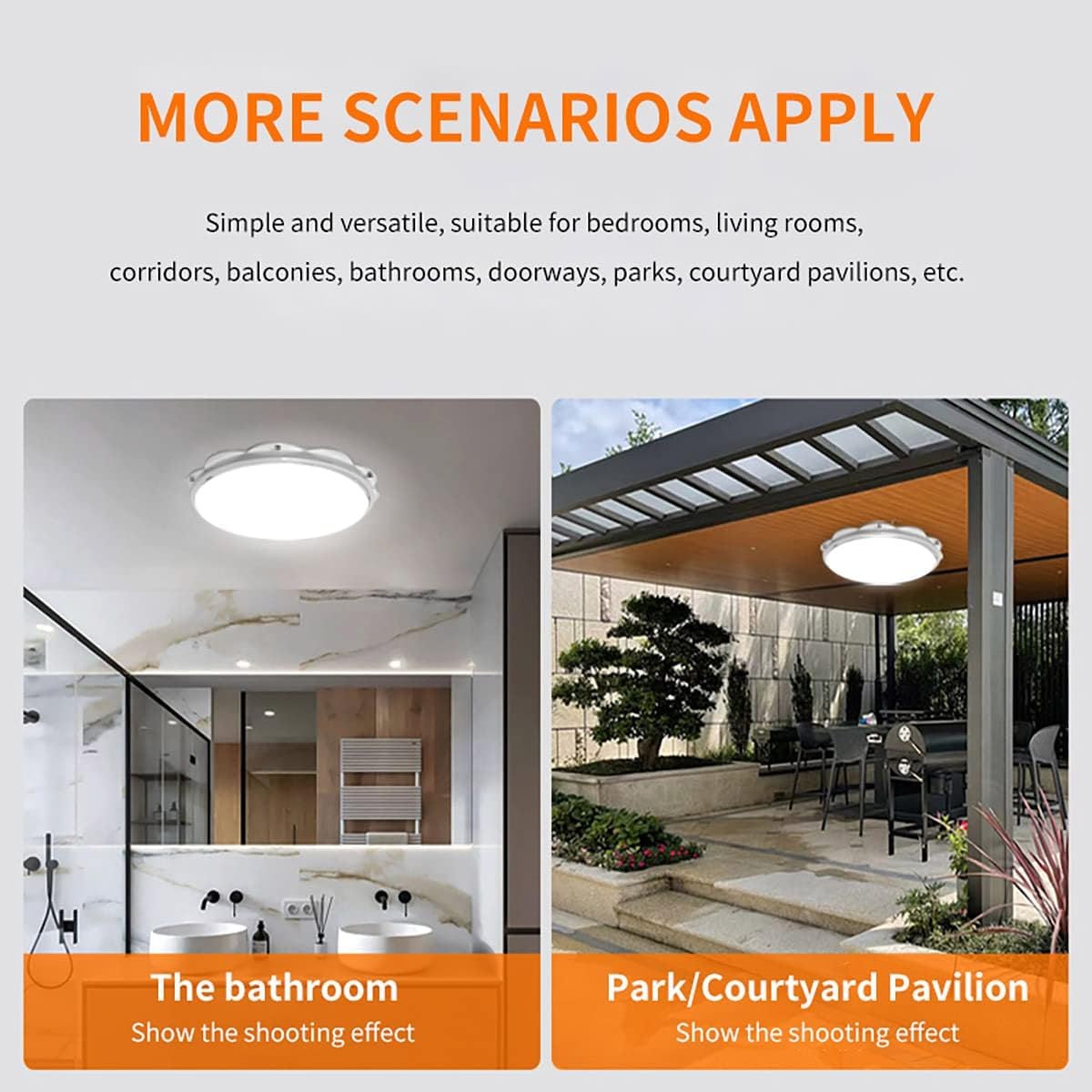 Solar Ceiling / Pendant Lights Indoor Intelligent LED Lamp with Remote Control, 3 Light Color Switching, 1000LM Outdoor Solar Powered Barn Light for Shed, Porch, Patio, Garage